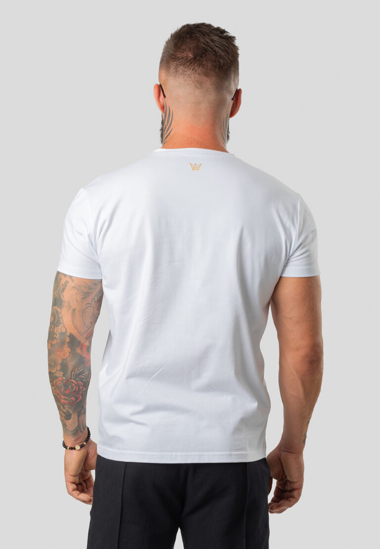 Paco Slim Fit 200g Japan Kurzes T-Shirt – Weiß