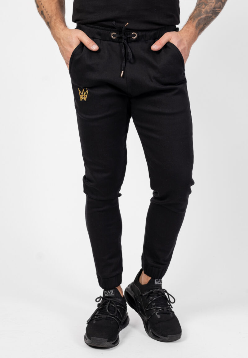 Sportjeans mit elastischer Hose - Schwarz