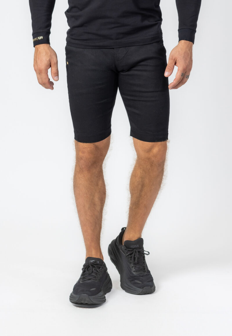 Kurze Jeans Shorts Elastisch Schwarz - Korona Gold 585